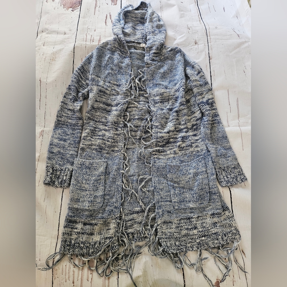 Full Tilt Multicolored Blue Long Cardigan Size Medium